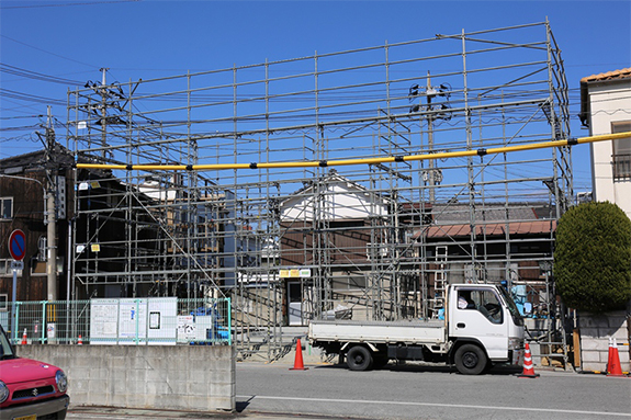 平成29年2月28日 いよいよ建物本体の建築開始です。